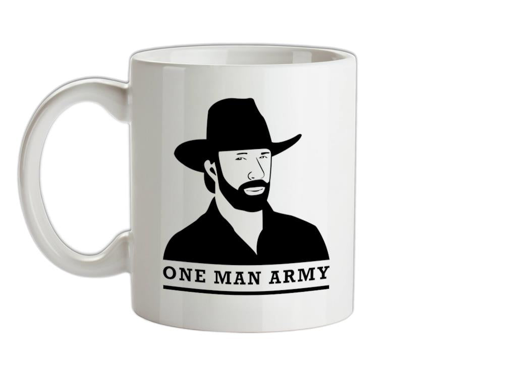 Chuck Norris One Man Army Ceramic Mug