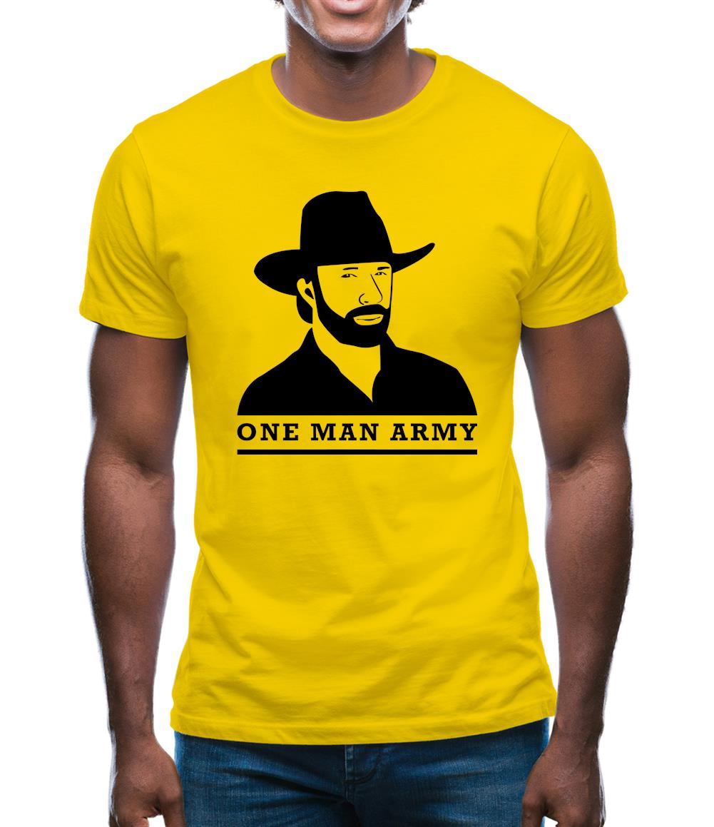 Chuck Norris One Man Army Mens T-Shirt