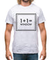 One Plus One Equals Window Mens T-Shirt