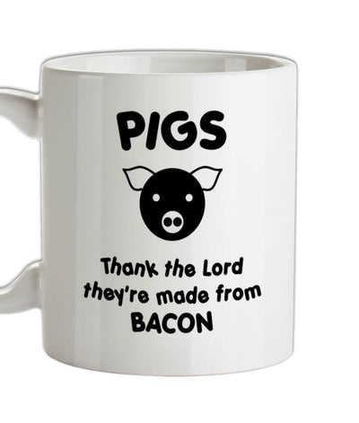Pigs Thank the Lord They're Made From Bacon Ceramic Mug