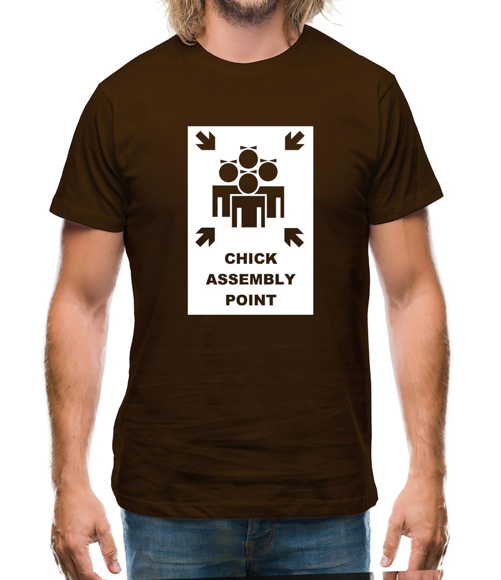 Chick Assembly Point Mens T-Shirt
