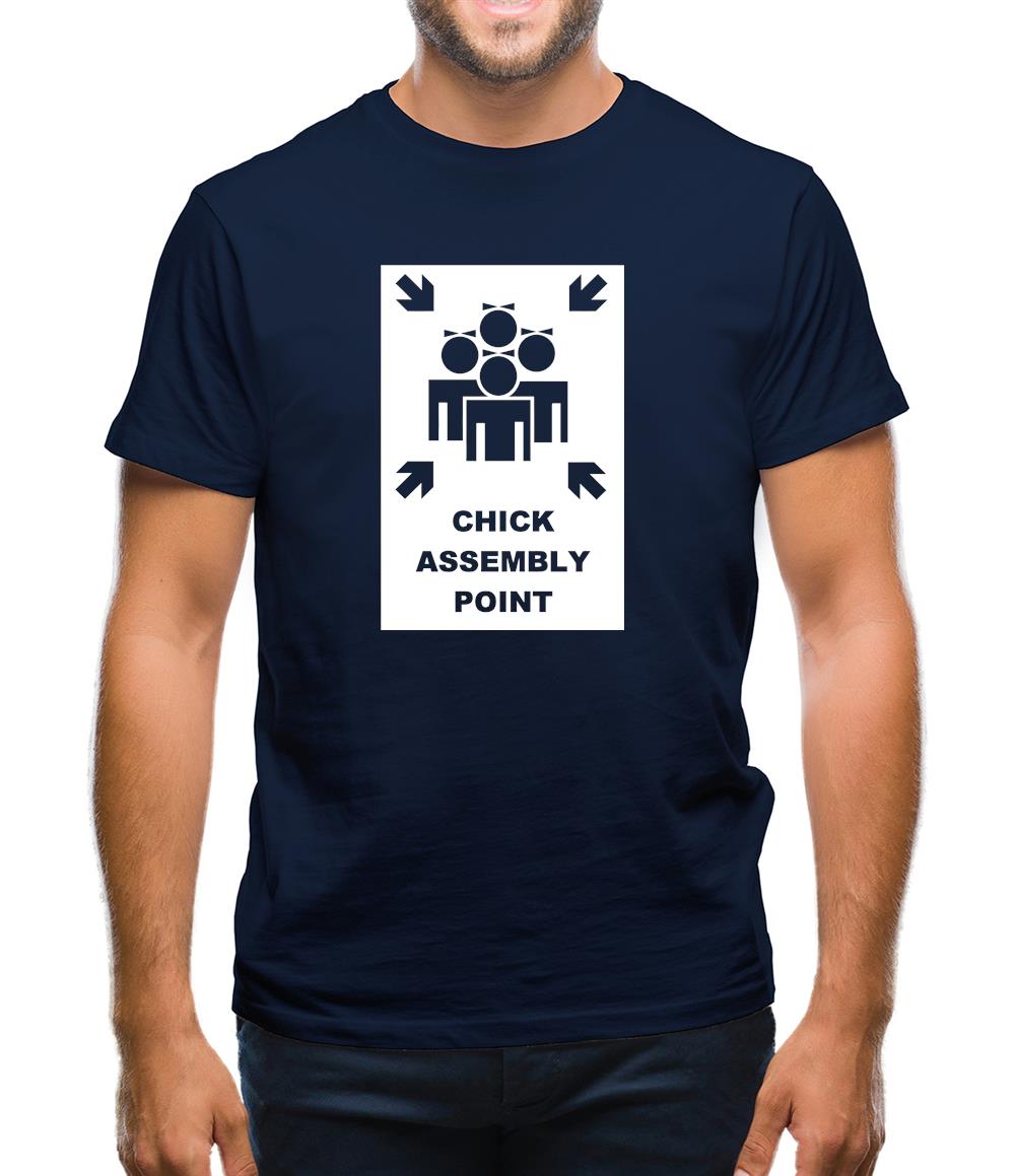 Chick Assembly Point Mens T-Shirt