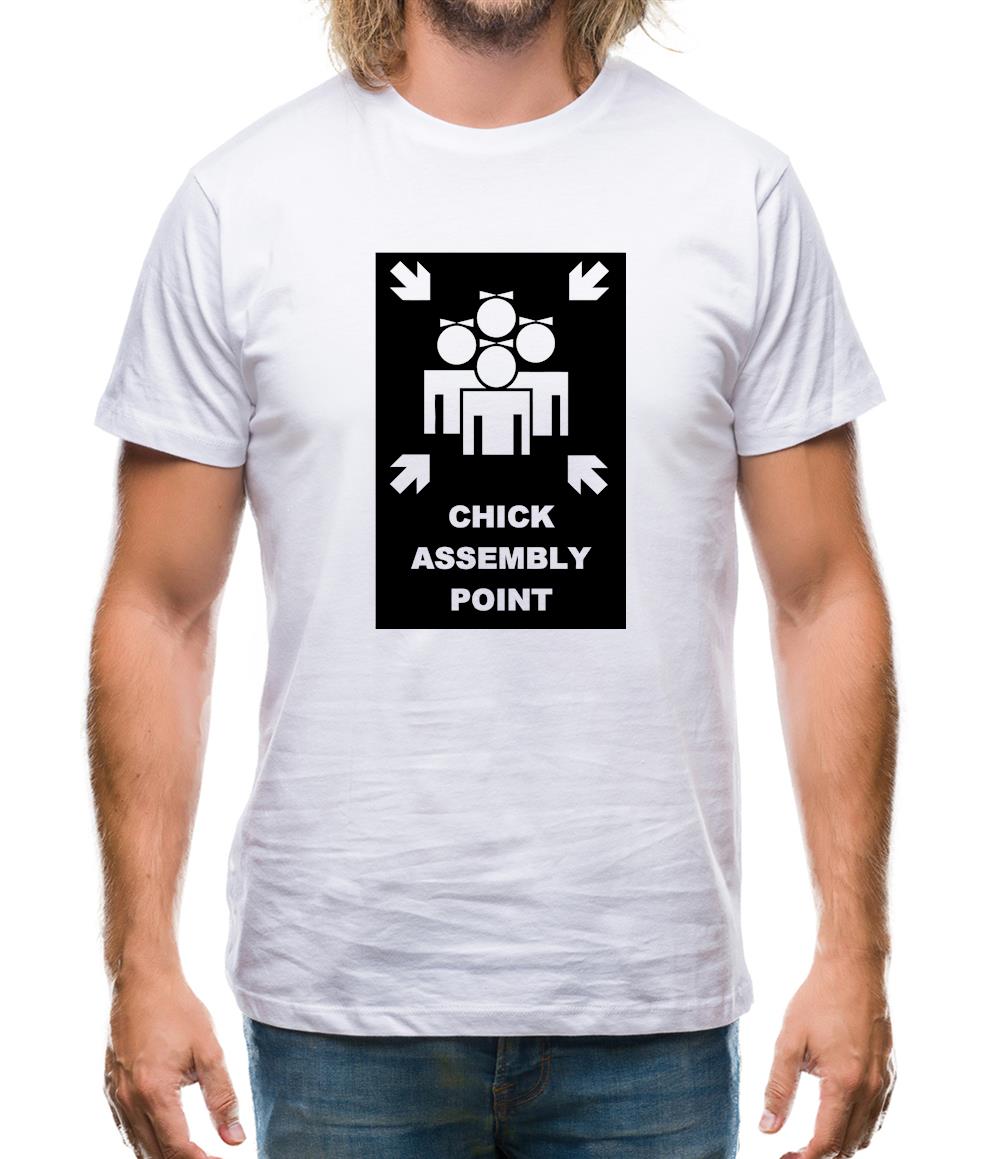 Chick Assembly Point Mens T-Shirt