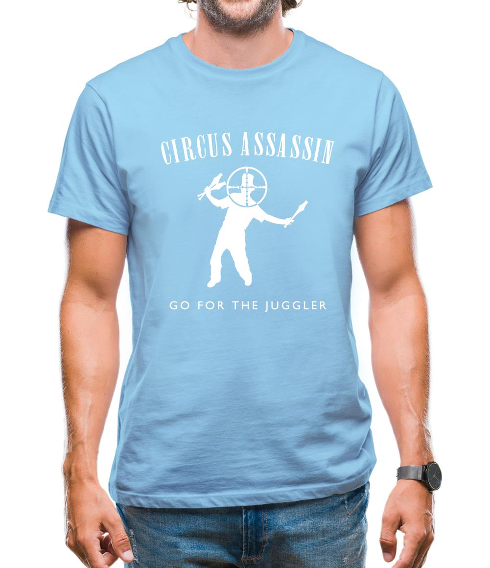 Circus Assassin Go For The Juggler Mens T-Shirt