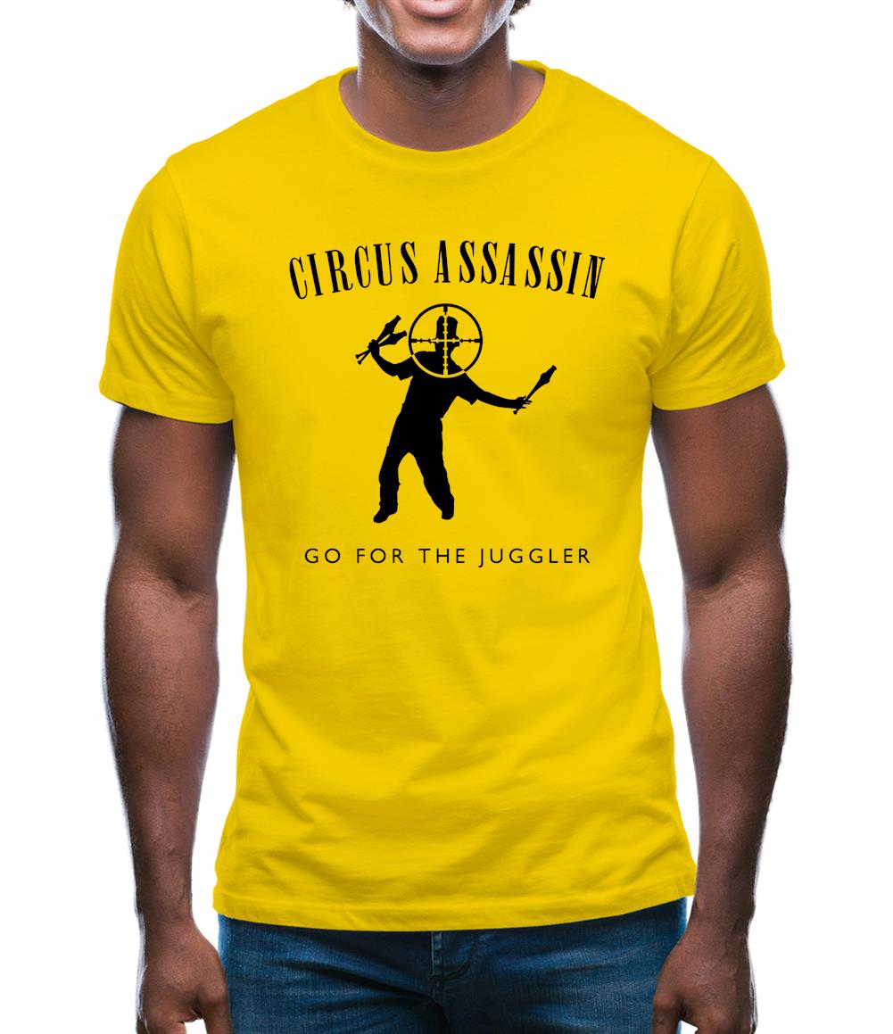 Circus Assassin Go For The Juggler Mens T-Shirt