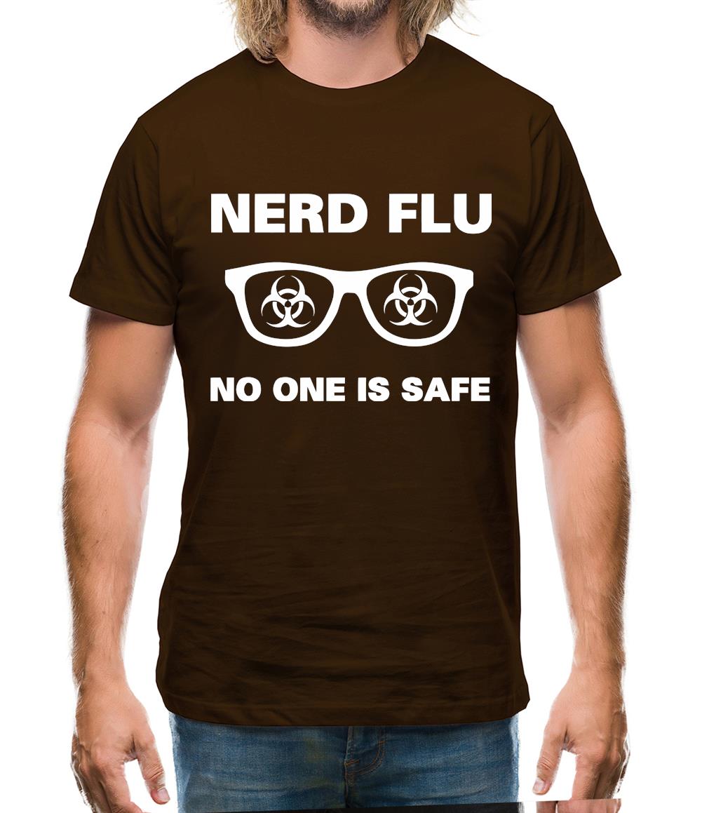 Nerd Flu No One Is Safe Mens T-Shirt