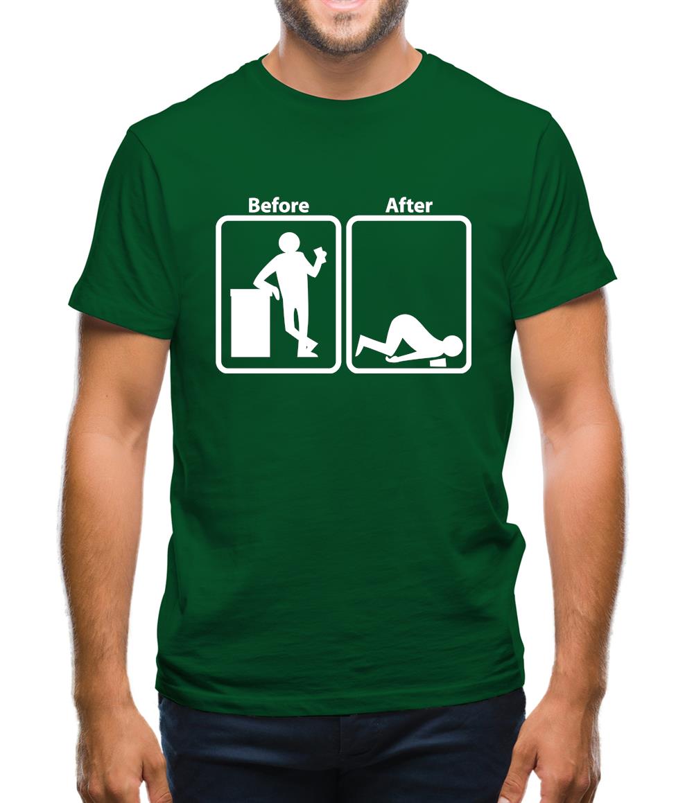 Before After Mens T-Shirt