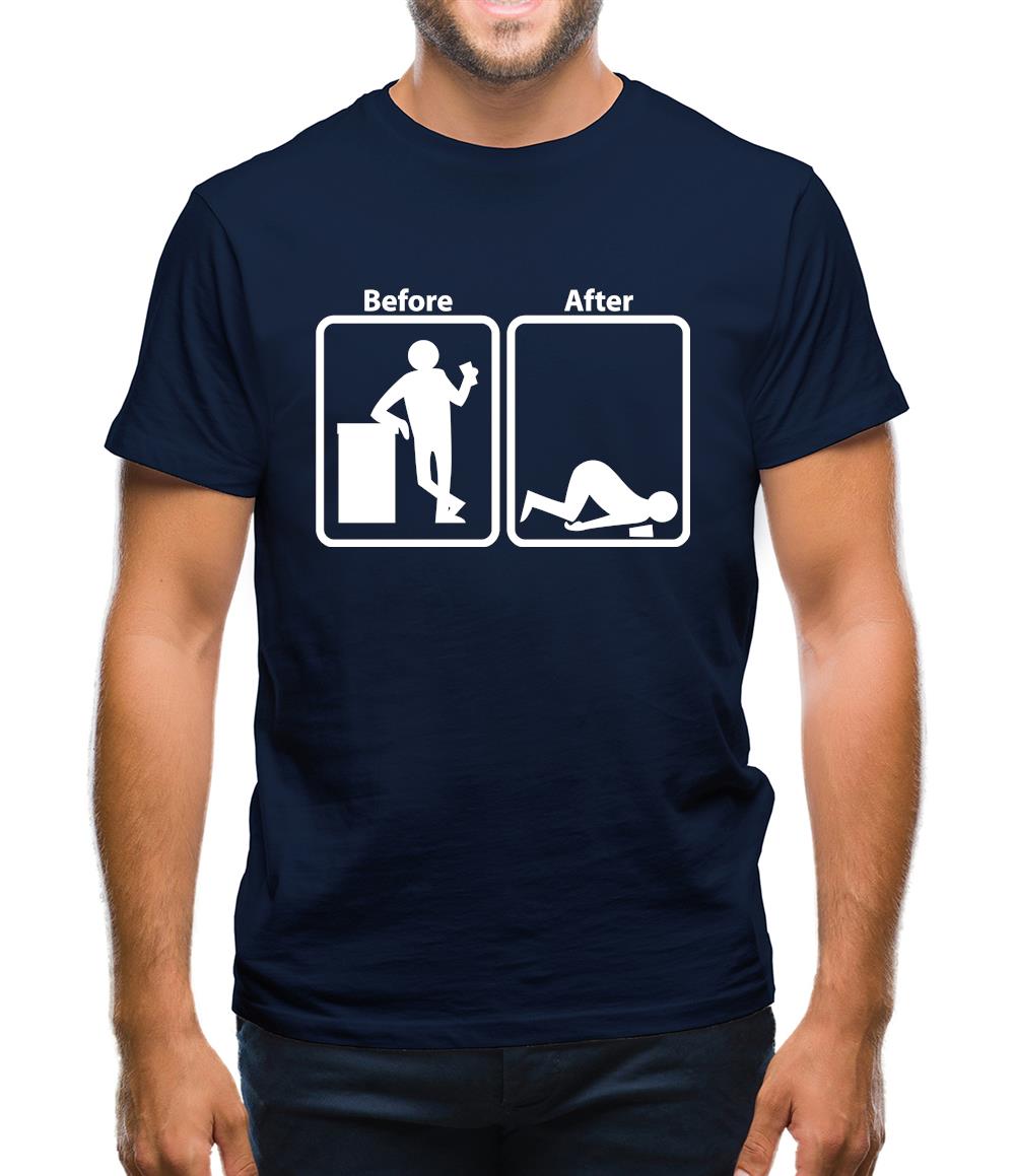 Before After Mens T-Shirt