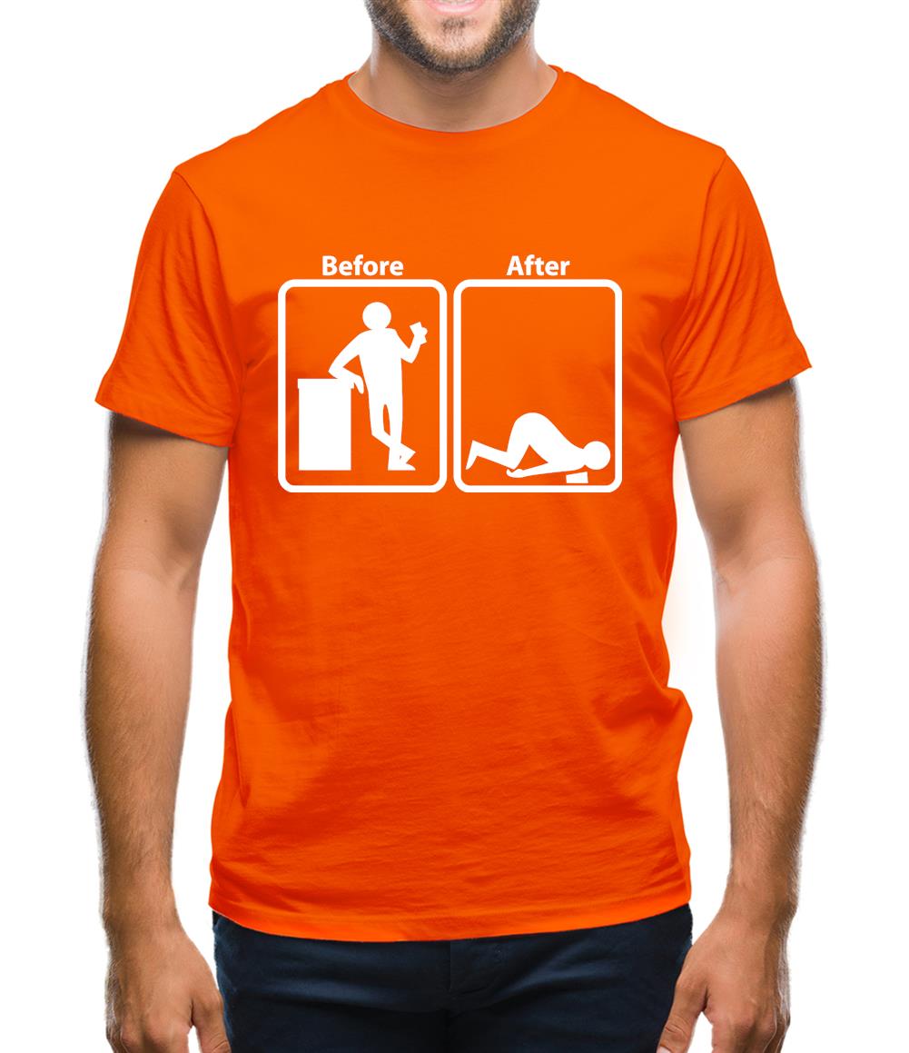 Before After Mens T-Shirt