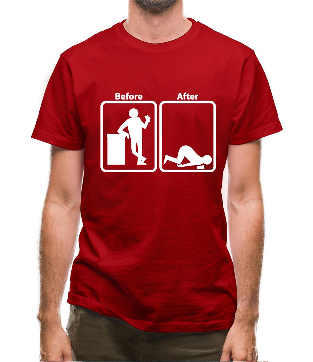 Before After Mens T-Shirt