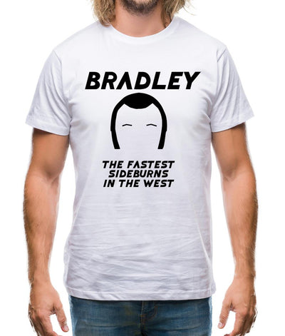 Bradley The Fastest Sideburns In The West Mens T-Shirt