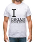 I Heart Organ Donation Mens T-Shirt