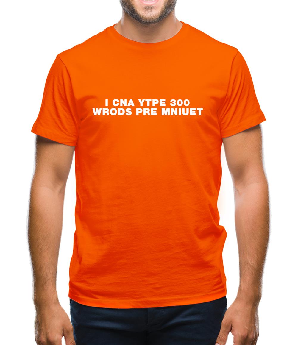I Can Type 300 Words Per Minute Mens T-Shirt