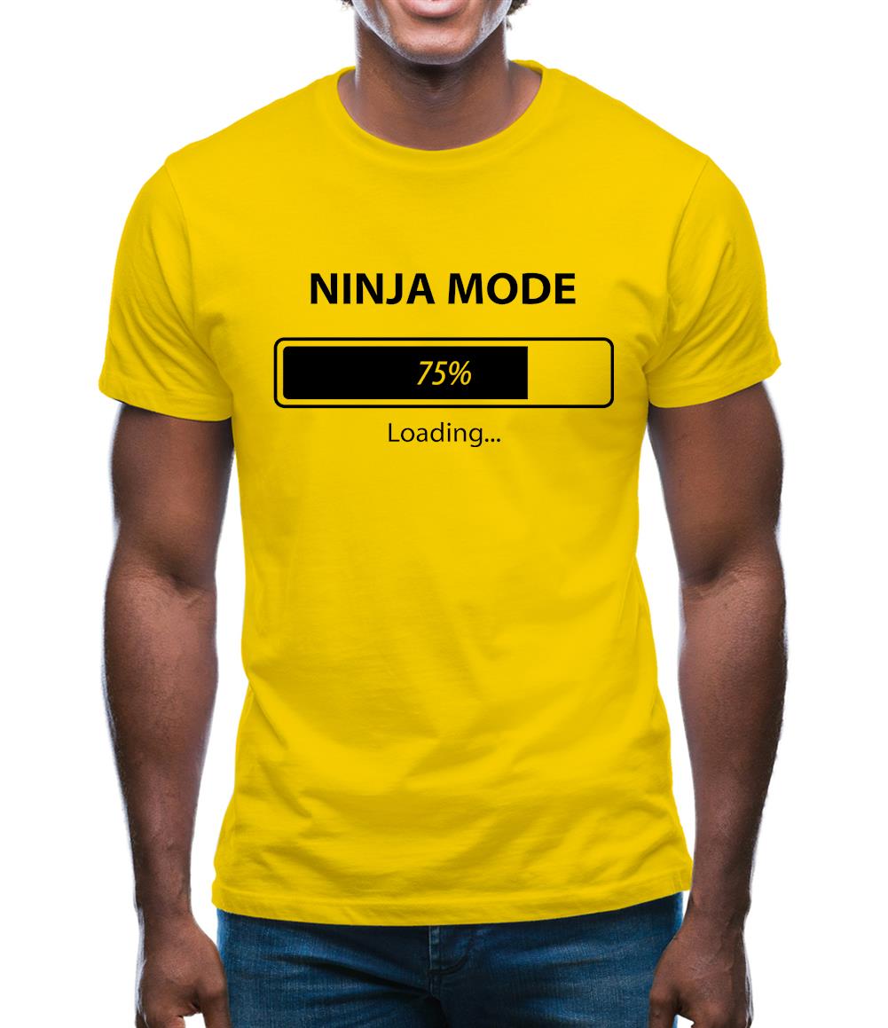 Ninja Mode Loading Mens T-Shirt