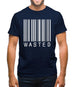 Wasted Barcode Mens T-Shirt