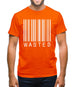 Wasted Barcode Mens T-Shirt