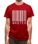 Wasted Barcode Mens T-Shirt