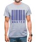 Wasted Barcode Mens T-Shirt