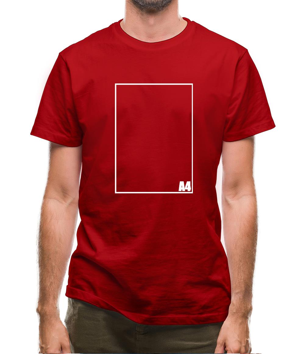 A4 Paper Mens T-Shirt