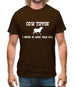 Cow Tippin' I Never Go More Than Ten Percent Mens T-Shirt