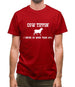 Cow Tippin' I Never Go More Than Ten Percent Mens T-Shirt