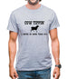 Cow Tippin' I Never Go More Than Ten Percent Mens T-Shirt