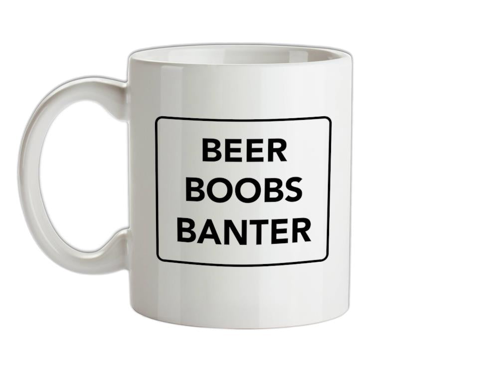 Beer Boobs Banter Ceramic Mug