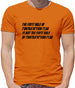 The First Rule Of Contradiction Club Is Not The First Rule Of Contradiction Club Mens T-Shirt