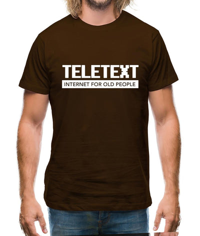 Teletext Internet For Old People Mens T-Shirt