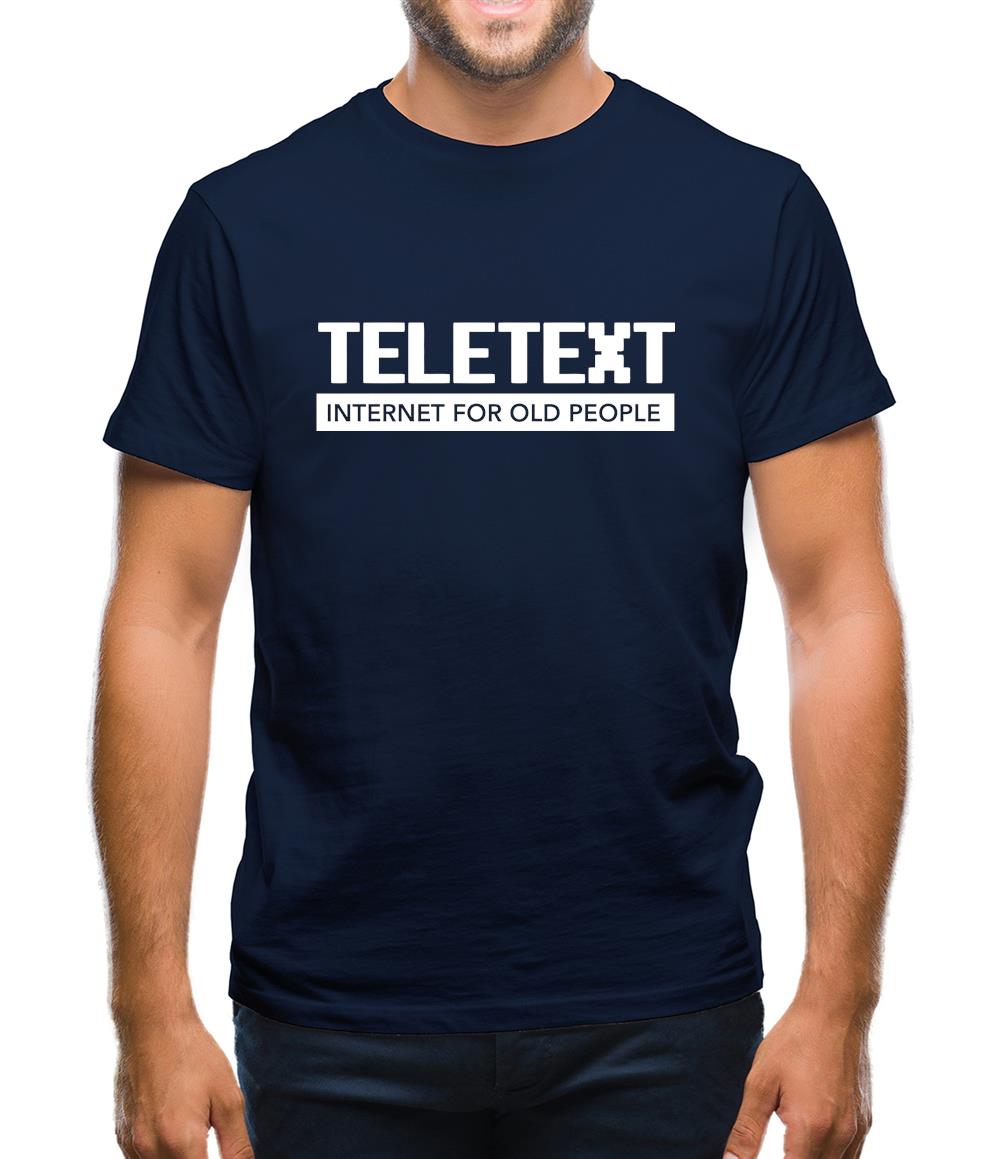 Teletext Internet For Old People Mens T-Shirt