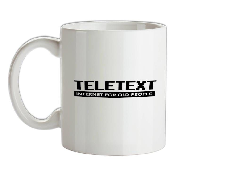 Teletext Internet For Old People Ceramic Mug