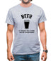 Beer It Makes You Think You're Whispering Mens T-Shirt