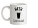 Beer It Makes You Think You're Whispering Ceramic Mug