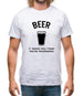 Beer It Makes You Think You're Whispering Mens T-Shirt