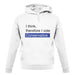I Think, Therefore I Vote Conservative unisex hoodie