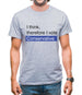 I Think, Therefore I Vote Conservative Mens T-Shirt