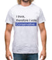 I Think, Therefore I Vote Conservative Mens T-Shirt