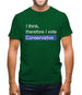 I Think, Therefore I Vote Conservative Mens T-Shirt