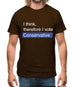 I Think, Therefore I Vote Conservative Mens T-Shirt