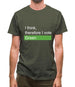 I Think, Therefore I Vote Green Mens T-Shirt