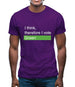 I Think, Therefore I Vote Green Mens T-Shirt
