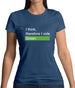 I Think, Therefore I Vote Green Womens T-Shirt