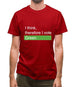 I Think, Therefore I Vote Green Mens T-Shirt