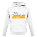 I Think, Therefore I Vote Lib Dem unisex hoodie