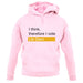 I Think, Therefore I Vote Lib Dem unisex hoodie