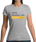 I Think, Therefore I Vote Lib Dem Womens T-Shirt