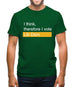 I Think, Therefore I Vote Lib Dem Mens T-Shirt