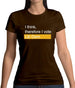 I Think, Therefore I Vote Lib Dem Womens T-Shirt