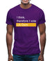 I Think, Therefore I Vote Lib Dem Mens T-Shirt