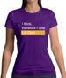 I Think, Therefore I Vote Lib Dem Womens T-Shirt